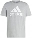 ADIDAS Herren Shirt Essentials Single Jersey Big Logo, Größe S in Grau