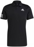 adidas Herren Tennis Club 3-Streifen Poloshirt, Größe L in BLACK/WHITE