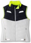 BROOKS Damen Weste Run Visible Insulated Vest, Größe M in White/Asphalt/Nightl