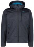 CMP Herren Funktionsjacke Kapuzen Softshelljacke, Größe 50 in Grau