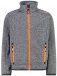 CMP Kinder Unterjacke Kapuzen Fleecejacke, Größe 140 in Grau