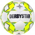 DERBYSTAR Ball Futsal Brillant APS v23, Größe 4 in weiss gelb grau