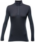 DEVOLD Damen Unterhemd BREEZE WOMAN HALF ZIP NECK, Größe XS in Schwarz