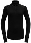 DEVOLD Damen Unterhemd EXPEDITION WOMAN ZIP NECK, Größe L in BLACK
