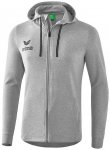 ERIMA Kapuzensweatjacke Essential, Größe S in Grau