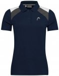 HEAD Damen Polo CLUB 22 Tech Polo Shirt W, Größe M in Blau