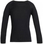 ICEBREAKER Merino Kinder Longsleeve 200 Oasis, Größe 116 in Schwarz