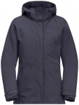 JACK WOLFSKIN Damen Doppeljacke LUNTAL 3IN1 JKT W, Größe S in Grau