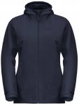 JACK WOLFSKIN Damen Doppeljacke MOONRISE 3IN1 JKT W, Größe M in Blau
