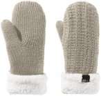 JACK WOLFSKIN Damen Handschuhe HIGHLOFT KNIT MITTEN W, Größe S in Grau