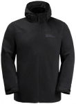 JACK WOLFSKIN Herren Doppeljacke TAUBENBERG 3IN1 JKT M, Größe 3XL in Schwarz