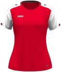 JAKO Damen Shirt T-Shirt Dynamic Damen, Größe S in rot/weiß/dunkelrot