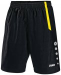 JAKO Kinder Sporthose Turin, Größe 128 in schwarz/citro