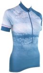 LÖFFLER Damen Trikot W BIKE JERSEY HZ GRUNGE, Größe 38 in Blau
