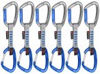 MAMMUT Crag Keylock Wire 10 cm Indicator 6-Pack Quickdraws, Größe 10 in Grau