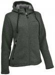 MAUL Damen Chieming Strickfeecejacke+Kapuze, Größe 48 in Grün