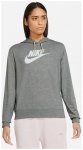 NIKE Damen Kapuzensweat W NSW GYM VNTG GFX EASY PO HD, Größe XS in Grau