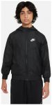 NIKE Kinder Unterjacke K NSW RPL WR HD JKT, Größe XS in Schwarz