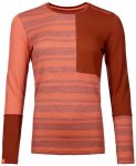 ORTOVOX Damen Unterhemd 185 ROCK'N'WOOL LONG SLEEVE W, Größe S in Rot