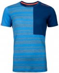 ORTOVOX Damen Unterhemd 185 ROCK'N'WOOL SHORT SLEEVE W, Größe XS in Blau