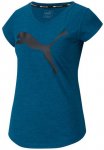 PUMA Damen T-Shirt Heather Cat, Größe XS in DIGI-BLUE HEATHER
