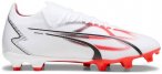 PUMA Herren Fussball-Rasenschuhe ULTRA MATCH FG/AG, Größe 45 in Weiß