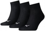 PUMA Plain Quarter-Socken 3er-Pack, Größe 47-50 in Black