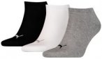 PUMA Plain Sneaker - Trainer Socken 3er-Pack, Größe 35-38 in Grey/white/black