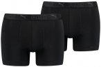 PUMA Herren Unterhose SPORT MICROFIBER BOXER 2P, Größe S in Schwarz