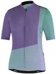 SHIMANO Woman's  SUMIRE Short Sleeve Jersey, Purple Green, Größe XL in Lila