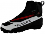 TECNOPRO Herren Langlaufschuhe Ultra Pro Prolink, Größe 47 in Weiß-Schwarz-Ro