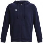 UNDER ARMOUR Herren Kapuzensweat UA RIVAL FLEECE FZ HOODIE, Größe L in Schwarz