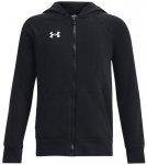 UNDER ARMOUR Kinder Kapuzensweat UA RIVAL FLEECE FZ HOODIE, Größe S in Schwarz