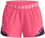 UNDER ARMOUR UA Play Up 3.0 dreifarbige Shorts für Damen, Größe S in 683 PINK