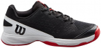 WILSON Kinder Tennisoutdoorschuhe RUSH PRO JR L Black/Wh/RD, Größe 33 ⅓ in S
