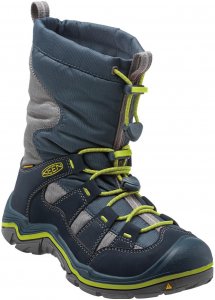 Keen Wintersport II WP Kids Winterstiefel Kinder dunkelblau,midnight navy/jasmine green