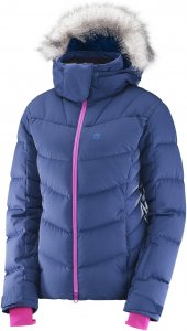 Salomon Icetown Jacket W Skijacke Damen lila,medieval blue heather