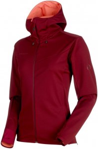 Mammut Ultimate V SO Hooded Jacket Women Softshelljacke Damen bordeaux S, Gr. S