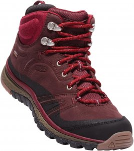 Keen Terradora Leather Mid WP Women Wanderschuh Damen bordeaux,wine/rododendron 37, Gr. 37