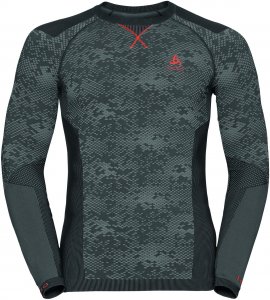 Odlo Blackcomb Evolution Warm Shirt l/s men Herren grau