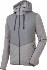Salewa Fanes Hybrid PL W Full-Zip Hoody Damen grau