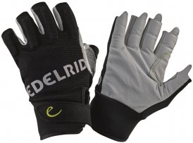 Edelrid Work Glove Open Klettersteig-Handschuhe schwarz,snow