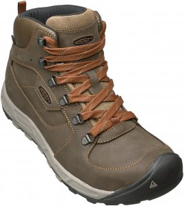 Keen Westward Mid Leather WP Men Wanderschuh Herren braun,dark olive/rust