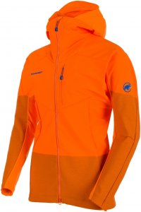 Mammut Eisfeld Light SO Hoody Men Kapuzenjacke Herren orange L, Gr. L