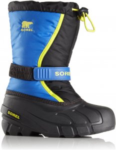 Sorel Childrens Flurry Kinder Winterstiefel schwarz / blau 35, Gr. 35