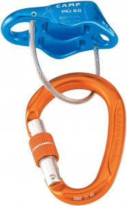Camp Più 2.0 Belay Kit - Sicherungsgerät mit Karabiner light blue