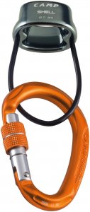 Camp Shell Belay Kit - Sicherungsgerät mit Karabiner gun metal