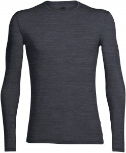 Icebreaker Men's Anatomica Long Sleeve Crewe jet hthr-black XL