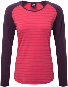 Mountain Equipment Women's Redline Longsleeve Tee - Langarmshirt virtual pink stripe-blackberry L