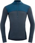 DEVOLD Lauparen Merino 190 Zip Neck Man - Funktionsshirt flood-night-ink L